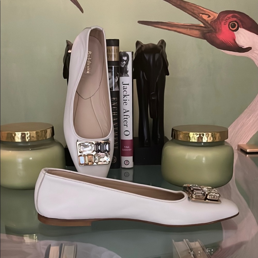 Baldinini White Flats Classic Loafers - Picture 5 of 7